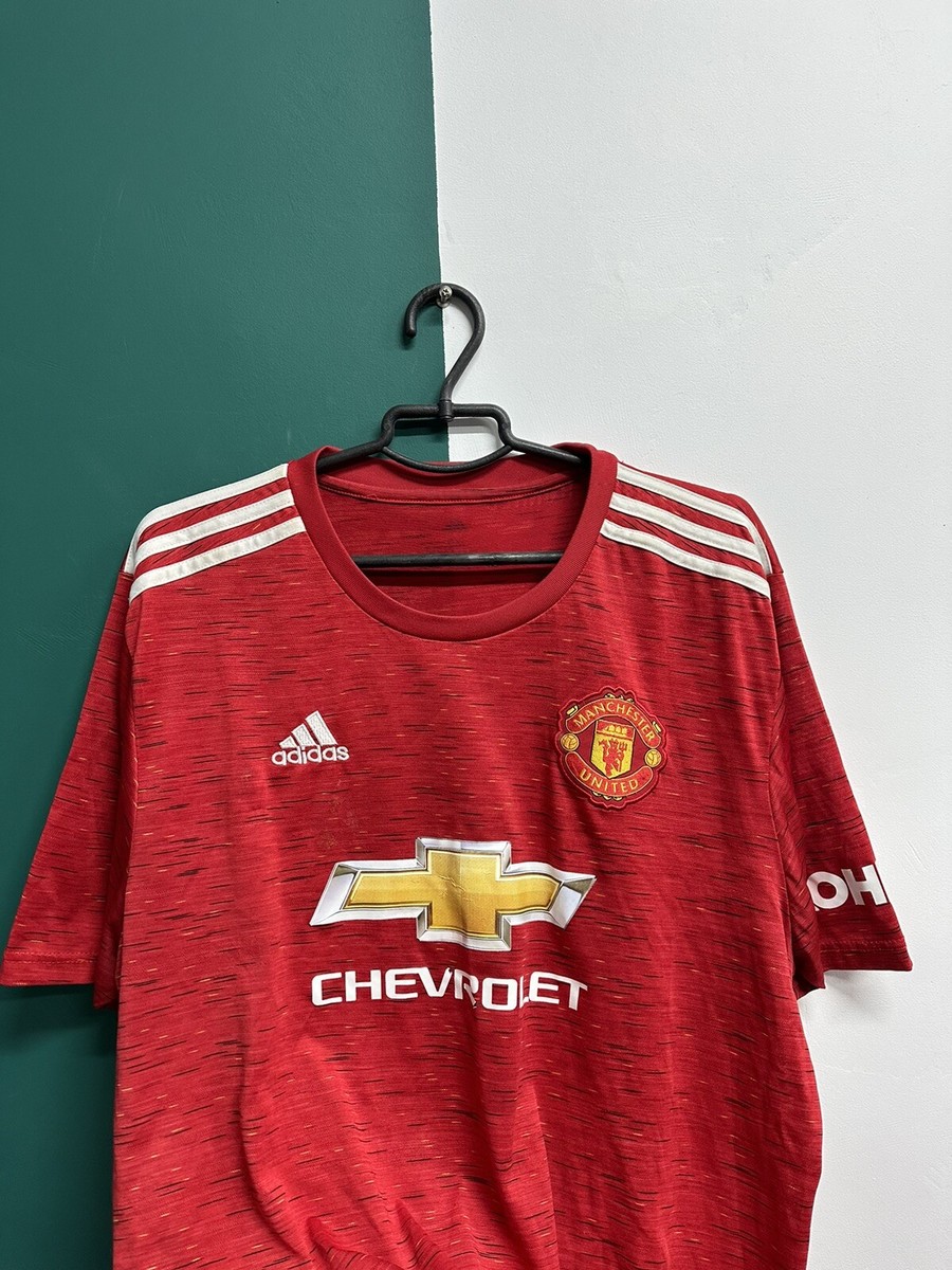Adidas Manchester United FC Jersey 4XL Red Short Sleeve Polyester