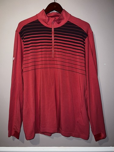 nice LEVEL WEAR 1/4 ZIP PERFORMANCE WEAR GOLF SHIRT large GOLFING