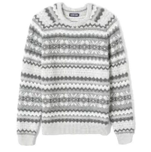 80〜90s lands end cotton sweater Vintage 80s Cotton Sweater from Lands End brand | Black with