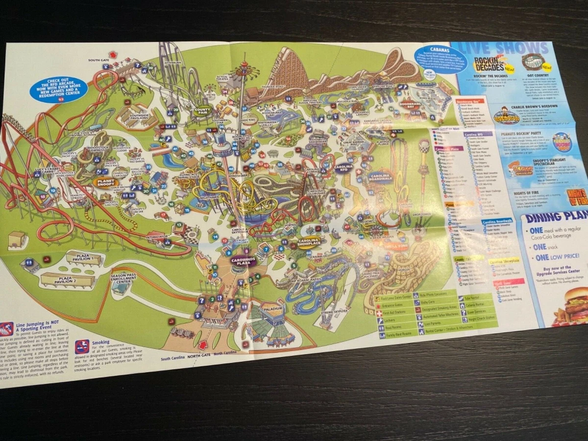 Carowinds Amusement Park Map - S L1200.webp