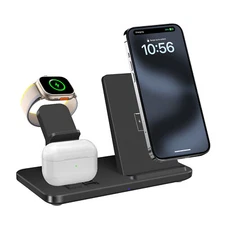 3in1 Wireless Charger Dock Charging Stand For Apple Watch 9/8 iPhone 15/14/13/12