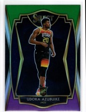 UDOKA AZUBUIKE JAZZ RC  2020-21 PANINI SELECT GREEN/PURPLE PRIZM #171 PREMIER