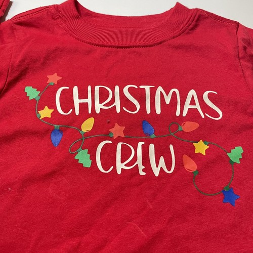 Holiday Time  Girls Christmas Crew with Lights Red Long Sleeve Tee NWOT Size XXL - Picture 2 of 5