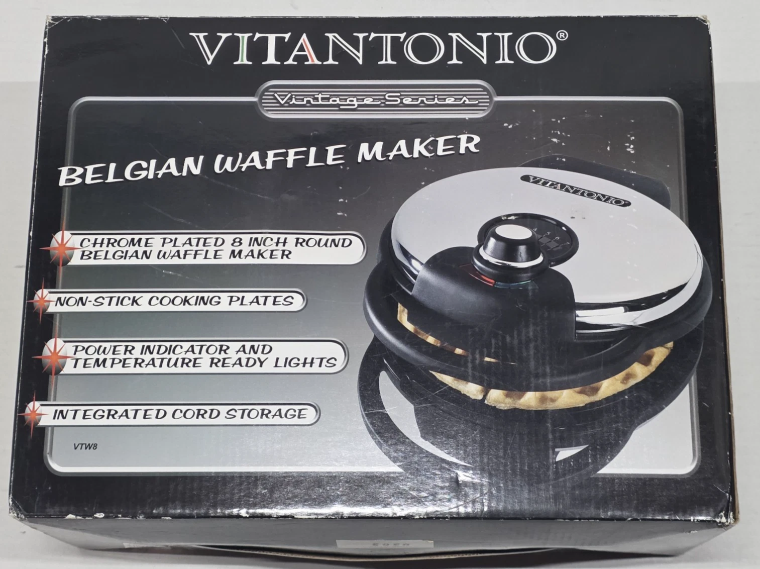 Vntg Vitantonio Belgian Waffle Maker VTW8 1000 Watt- Clean w/ box & Instructions
Opens in a new wind