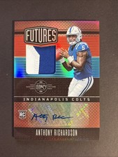 2023 Panini Legacy Futures Patch Autographs Anthony Richardson #FAPS-2 Ruby 1/50