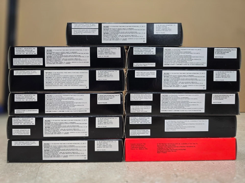 Lot of 11 Matchbox SuperStar Nascar Transporters Diecast  1989-1992 Vtg mint - Image 2 of 3