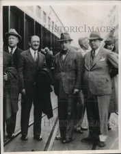 1938 Press Photo Attending Pan-American Conference Dr Leo S Rowe( et all