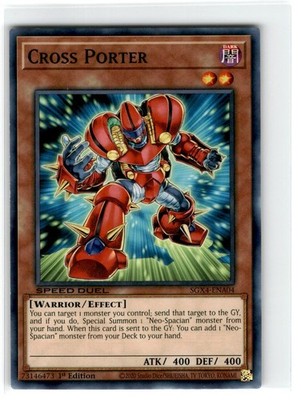 Yu-Gi-Oh! Speed Duel Cross Porter 1st Edition SGX4-ENA04 Lightly Played Common