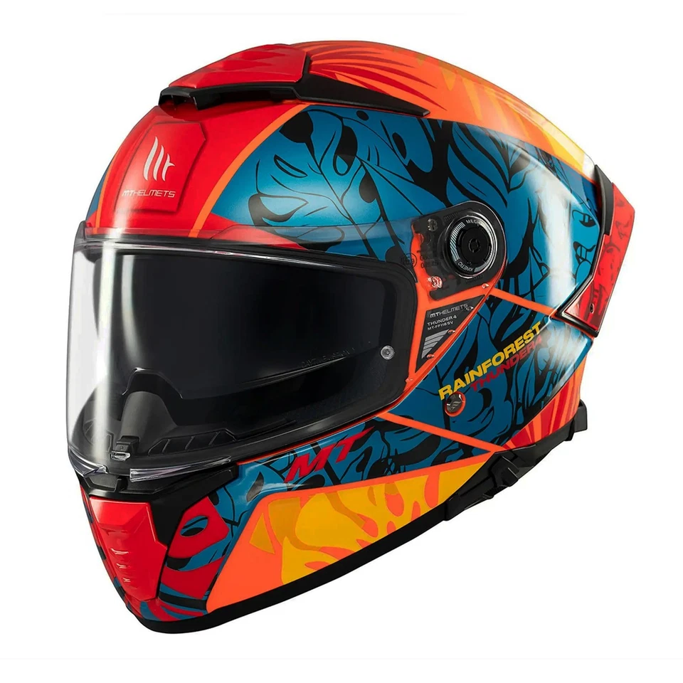 MT Thunder 4 SV Rainforest Full Face Motorcycle Scooter Helmet Lightweight - image 3 of 4