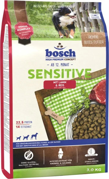 Bosch Hundetrockenfutter Adult Sensitive 3 Kg Lamm & Reis Hundefutter-image