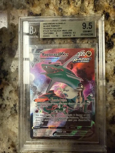2022 Pokemon Rayquaza VMAX TG20 Silver Tempest Trainer Gallery Gem Mint BGS 9.5