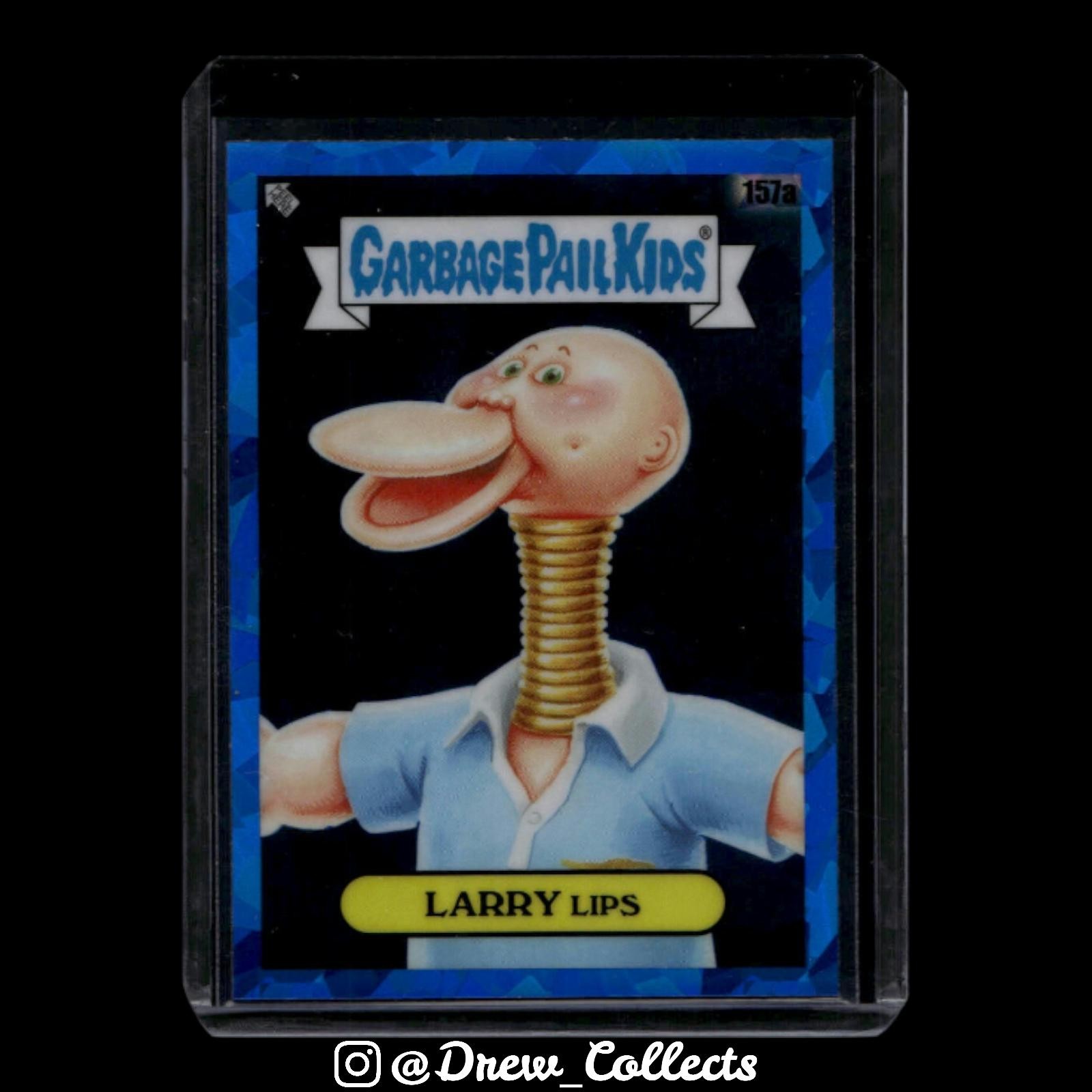 2021 Topps Garbage Pail Kids Sapphire Edition Sapphire #157a Larry Lips front
