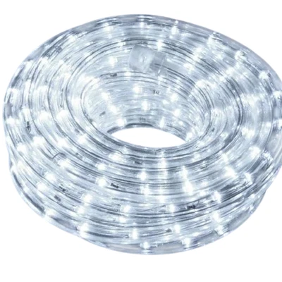 Tube de lumières de Noël 240 LED blanc 10 Mt décoration de Noël extérieur Gio... - Photo 1/4