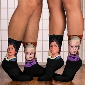 Jan Brady Inspired Socks Marcia Retro TV
