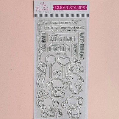 My Favorite Things ADORABLE ELEPHANTS Stamp Set - BB-28 -MFT-014 - RETIRED