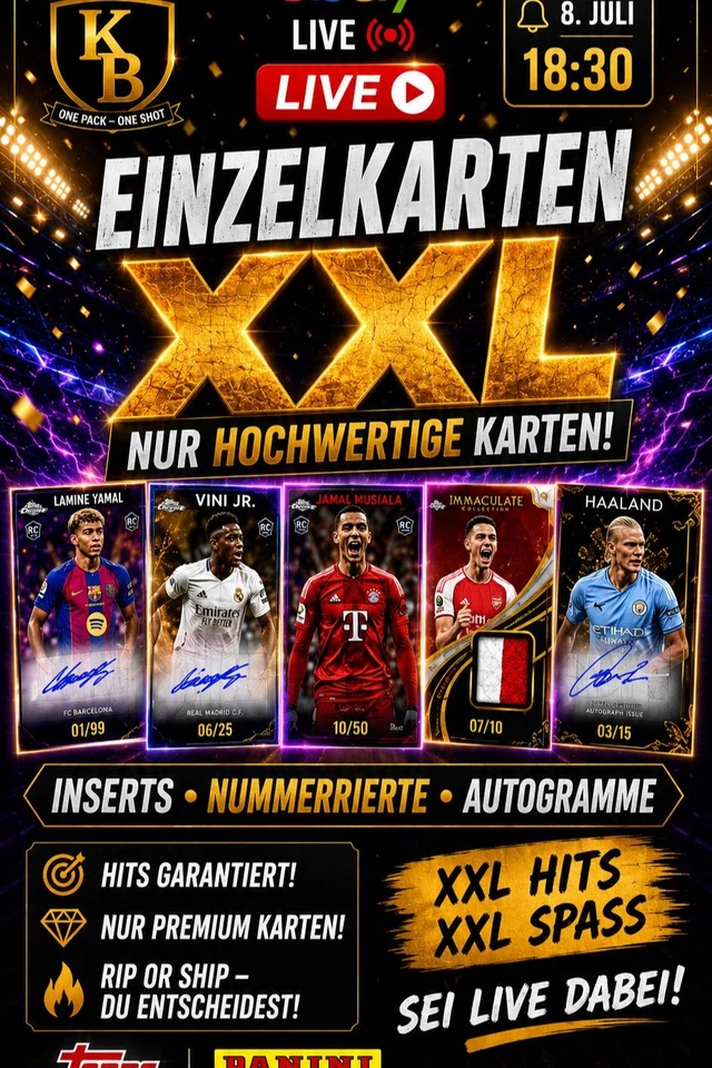EINZELKARTEN XXL | Autos • Nummerierte • Topps & Panini Live
