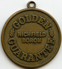 Los Angeles, California CA Richfield Boron Gasoline Oil ID Key Fob Tag Token