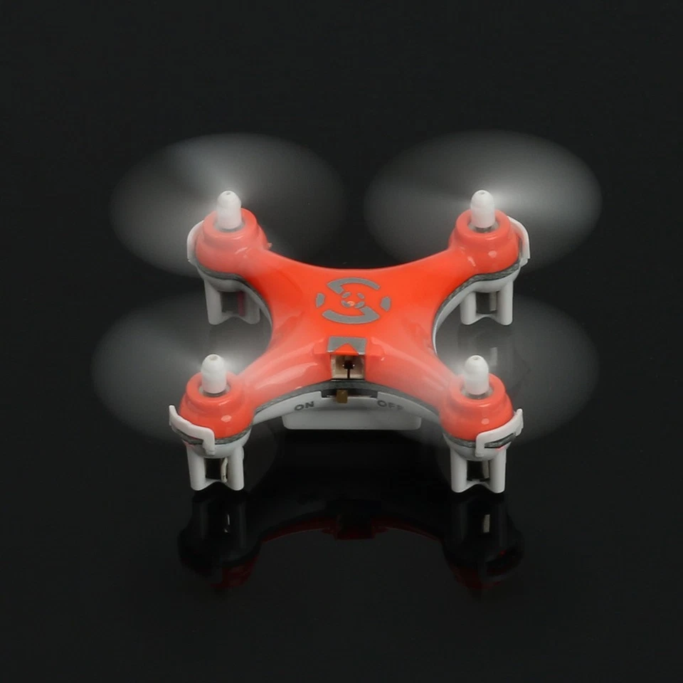 Orange Mini RC Drone 2.4G 4CH 6-Axis Quadcopter LED Aircraft Toy Remote Control - Image 2 of 4
