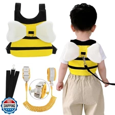 Toddler Leashes + Anti Lost Wrist Link for Kids, 4 in 1 Kid Harness Backpack 