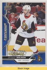 2018-19 Upper Deck Compendium Rookies Blue Christian Wolanin #842 READ 7l6