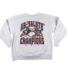Vintage 90s Denver Broncos Crewneck Sweatshirt XL Super Bowl John Elway Davis