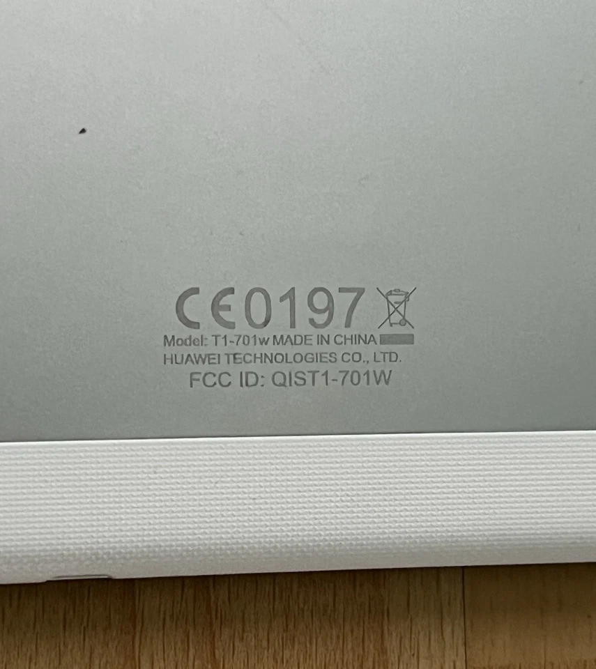 Huawei Mediapad T1-701w - 8GB WLAN - 17,8 cm (7 Zoll) Tablet - Weiß - Defekt - Bild 3 von 4