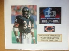 Signed Walter Payton 4x6 color photo matted to 8x10 w/coa