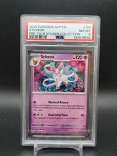 2025 Sylveon SVP172 Black Star Promo Prismatic Tech Sticker PSA 8 Pokemon TCG