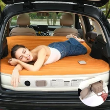 SUV Air Mattress with Built-in Pump & 2 Pillows, Thickened Flocked PVC, Quick...