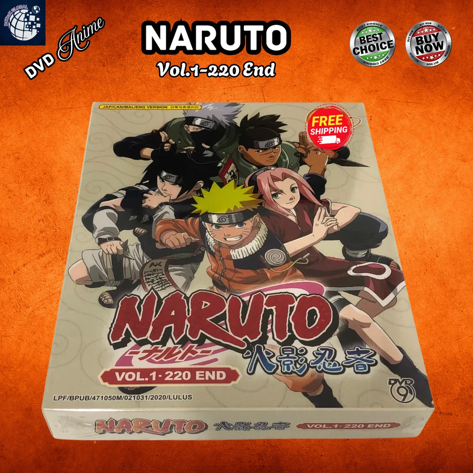 NARUTO VOL.1–220 END COMPLETE ANIME DVD | ENGLISH SUBSTITLE | US FREE SHIPPING - Image 4 of 4