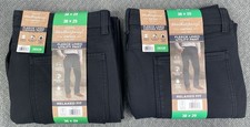 Weatherproof Vintage Men's Lot of 2 Bonded Fleece Lined Pants 38x29 in Black NWT