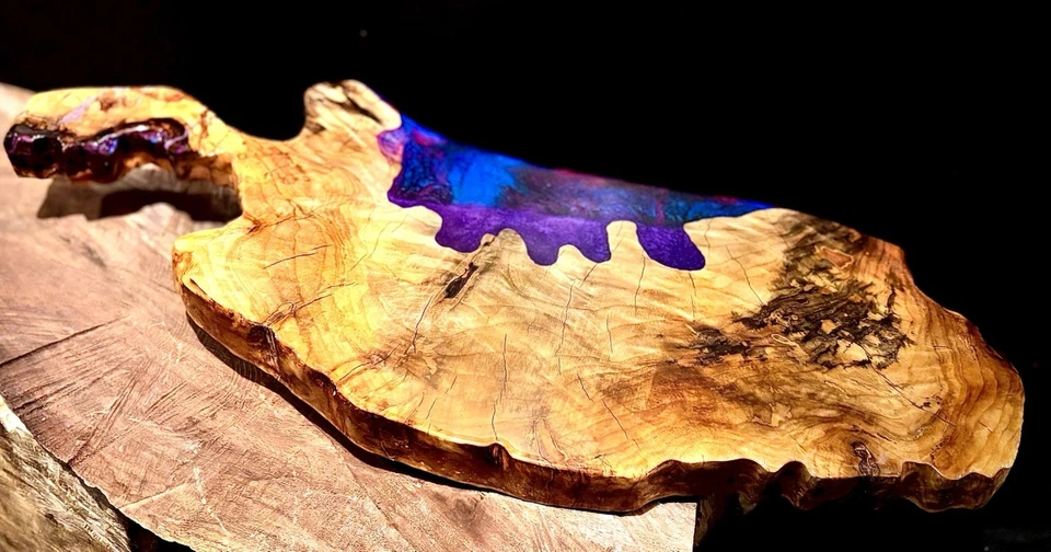 Tablero de charcutería, plato, plato para servir, arce, arce ambrosía Foto 2 de 4