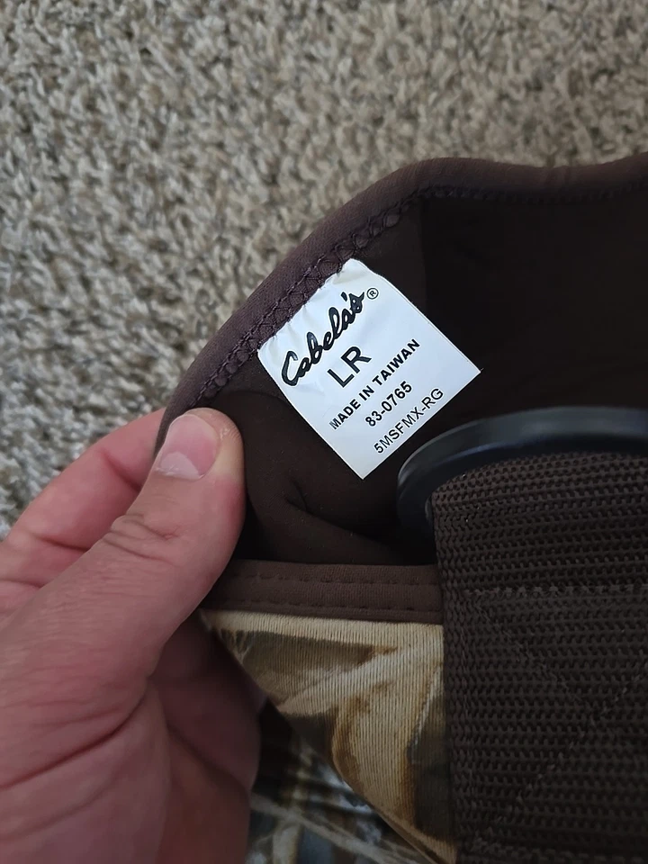 Cabelas Chest Waders Wetlands Camo for Men’s HEAVY Duty Neoprene Sz SReg - Image 3 of 4