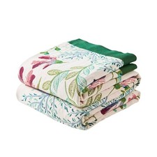 Boho Throw Blanket for Bed, 100 Cotton Soft 60x80 Inch I-boho Floral Throw