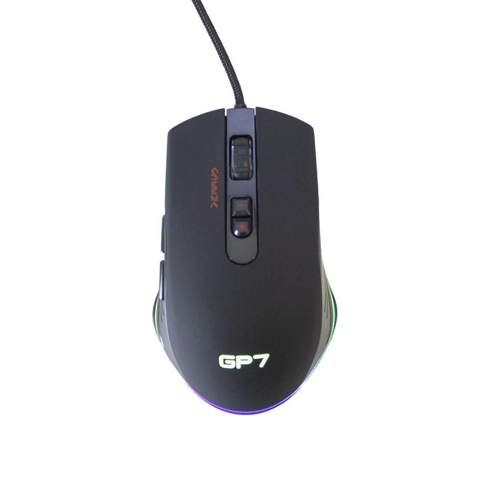 Professional Gaming Mouse RGB Colorful Light 7 Buttons Wired USB - Image 4 of 4