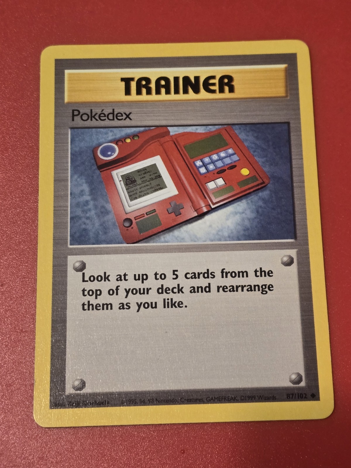 Pokedex - 87/102 - Uncommon - Base Set - Pokemon Card - VLP
