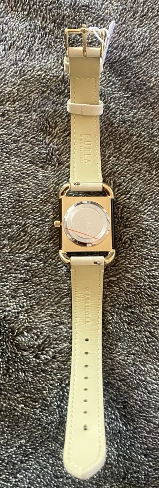 Relógio de pulso feminino FURLA WW00017009L2 – Pulseira de couro bege   - Imagem 4 de 4