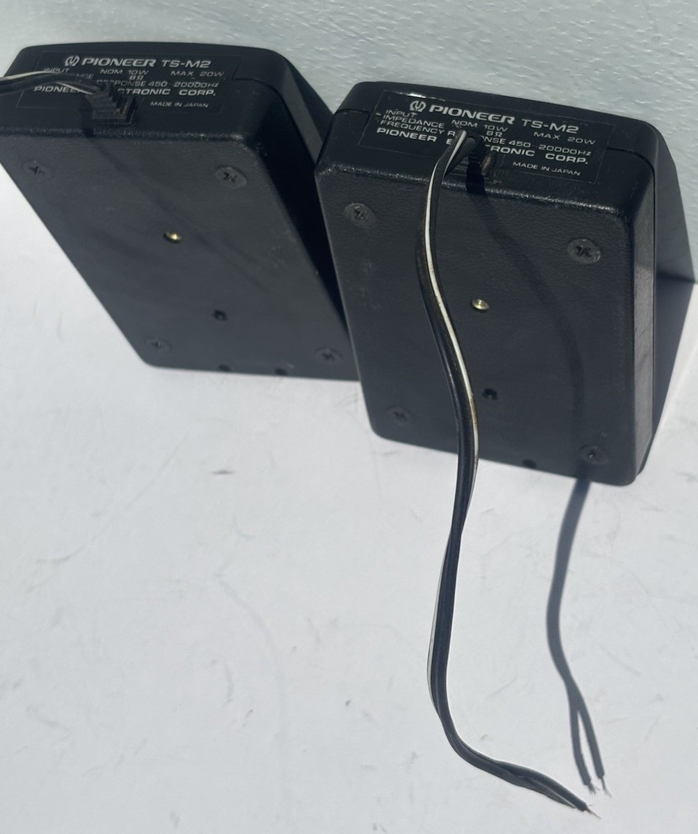Vintage Pioneer TS-M2 Tune-Up Speakers 20W Max Black Pair Japan
