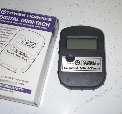 Tower Hobbies Digital Mini-Tach TOWP1221 RC Engine RPM Meter 0-32000 Range