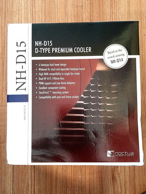 Noctua NH-D15 D-Type Premium CPU Cooler with 2X NF-A15 PWM 140mm Fans