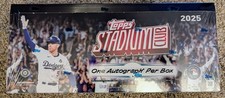 2025 Topps Stadium Club Baseball Hobby Box Factory Sealed Brand New