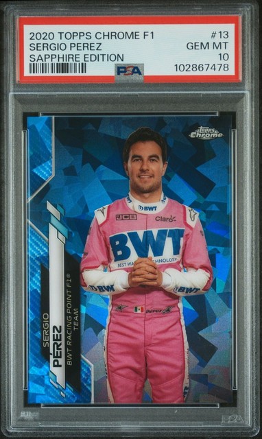 Sergio Pérez 2020 Topps Chrome Sapphire Formula 1
