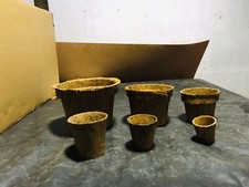 Cáscara de coco fibra de coco maceta maceta bonsái flor suculenta maceta maceta semillas de vivero