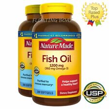 Nature Made Fish Oil 1200 mg OMEGA-3 360mg Softgels  #1 Pharmacist recommended
