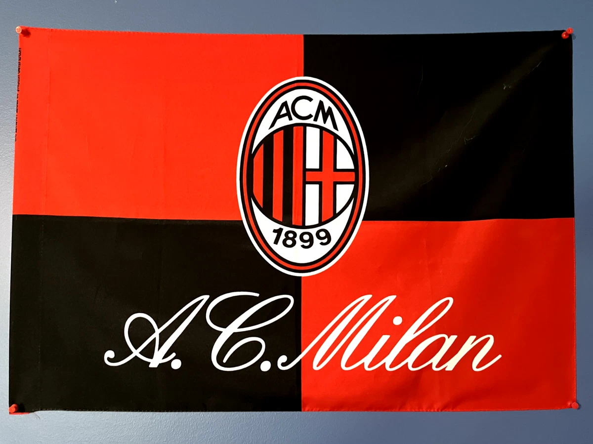 Drapeau Milan AC Old Vintage 1973 – Italie – Palmarès – État Neuf