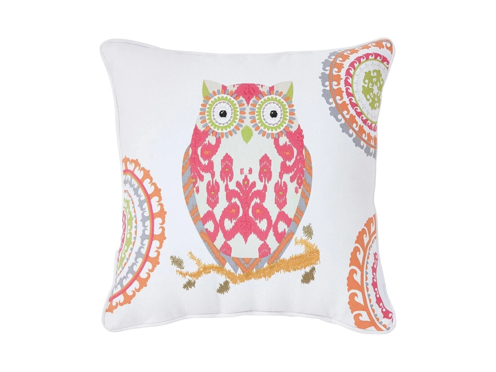 Animals Pillows Embroidered Multicolor