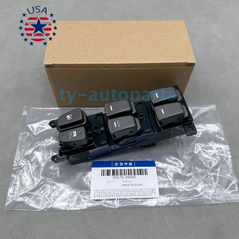 New For 2009-2010 HYUNDAI SONATA POWER WINDOW MASTER CONTROL SWITCH DRIVER SIDE Foto 3 de 4