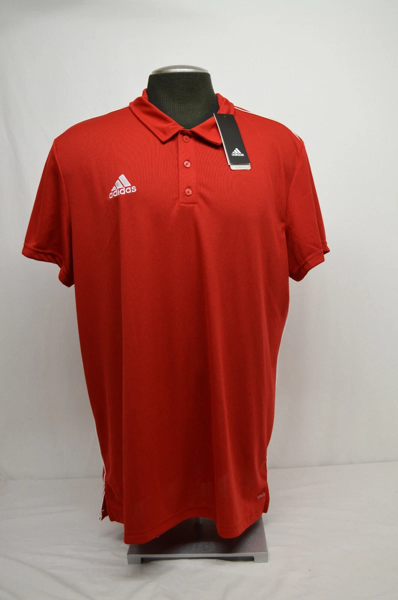 NEW Adidas Men&#039;s Size XXL Core Training Red Polo CV3591 | eBay