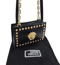 Versace Vintage *rare* Medusa Leather 80's Shoulder Bag
