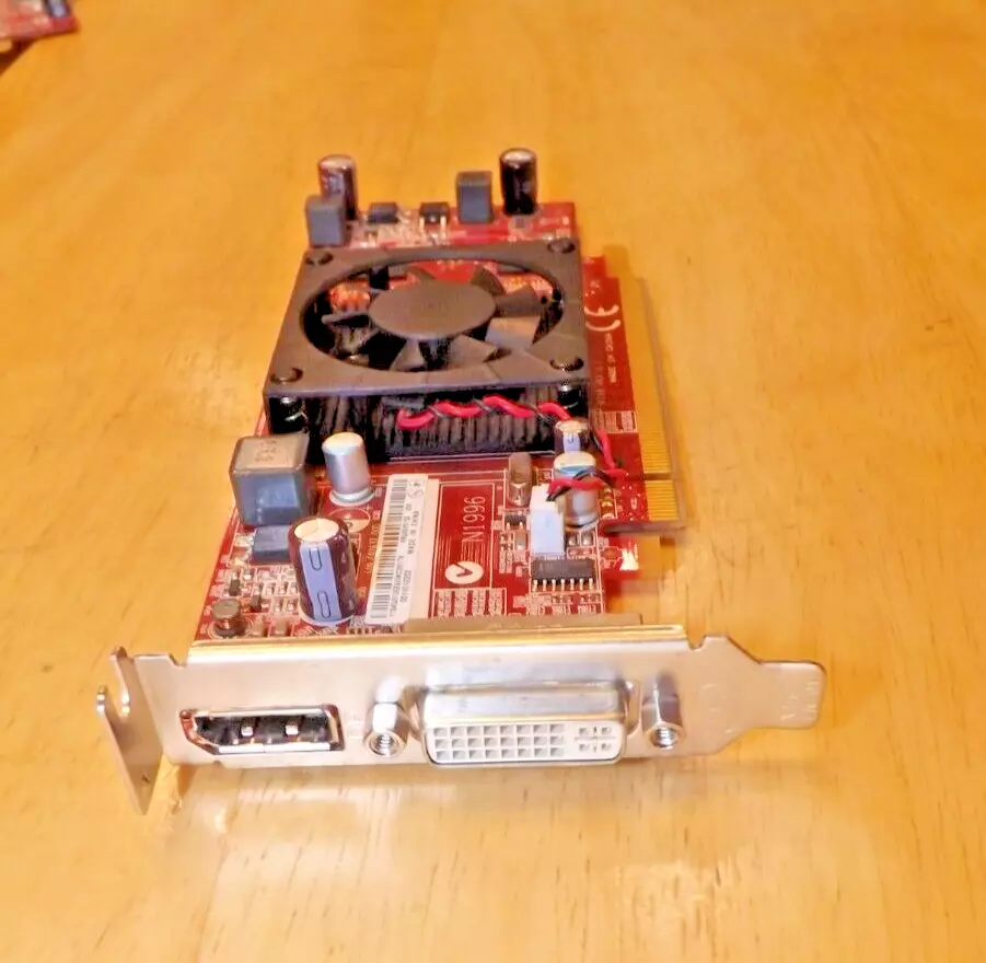 RETRO✔️DVI DisplayPort✔️ Windows 10-8-7- XP-2000 ✔️ PCI-E 16x Video Card✔️ SFF - Image 2 of 4